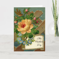 Vintage Rose Muttertagskarte