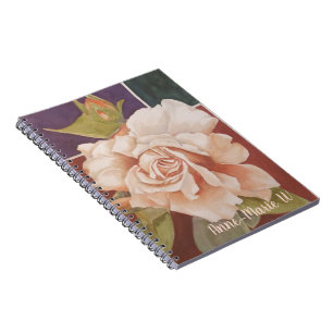 VINTAGE ROSE NOTEBOOK NOTIZBLOCK