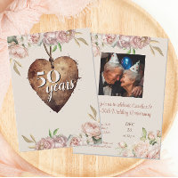 Vintage Rose Peony 50. Hochzeit Jahrestag Party