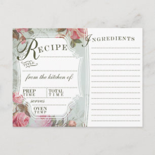 Vintage Rose Postkarte