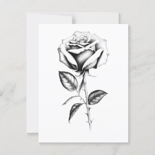 Vintage Rose Postkarte