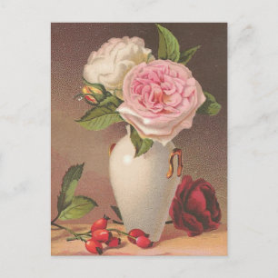 Vintage Rose Postkarte