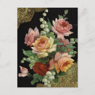 Vintage Rose Postkarte