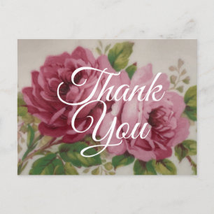 Vintage Rose Postkarte