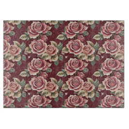Vintage Rose Schneidebrett