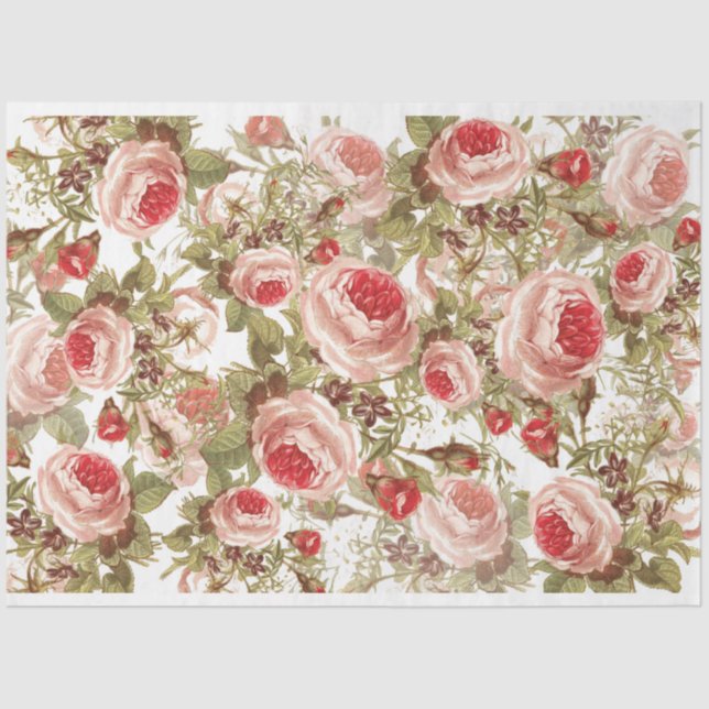 Vintage Rose Seidenpapier (Vorderseite)