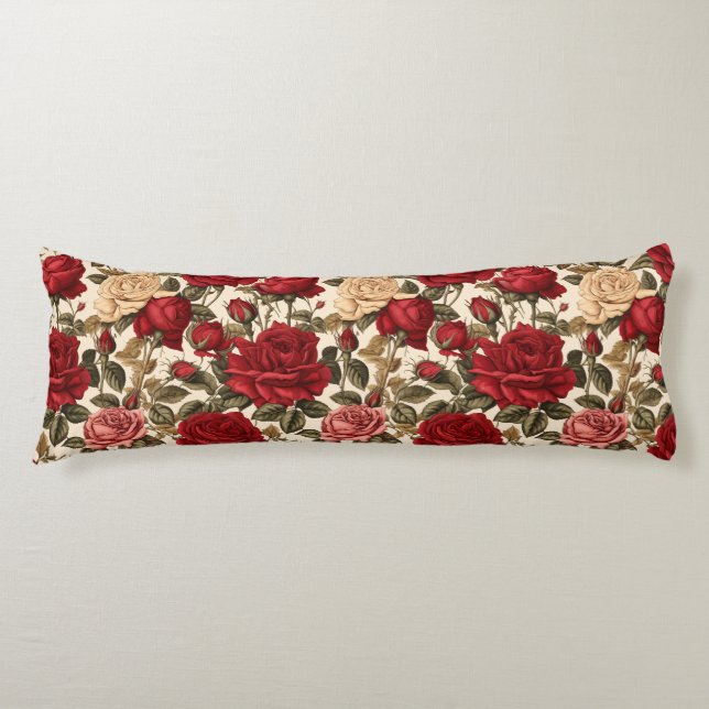 Vintage Rose Seitenschläferkissen (Vorderseite)