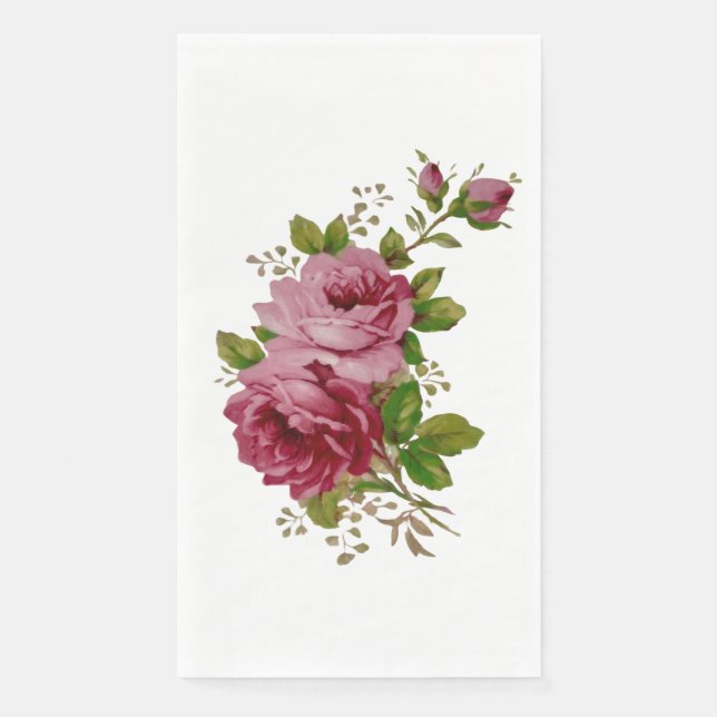 Vintage Rose  Serviette (Vorderseite)