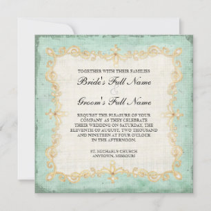 Vintage Rose Stargazer Lily Butterfly in Hydrangea Einladung