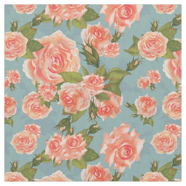 Vintage Rose Stoff (Nahaufnahme)