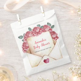 Vintage Rose Sweetheart Letter Kinderdusche Geschenktütchen