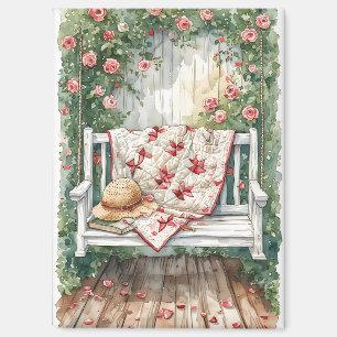 Vintage Rose Swing mit Quilcharme Magnet