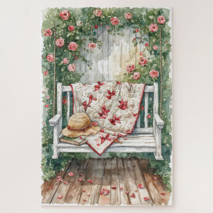 Vintage Rose Swing mit Quilcharme Puzzle