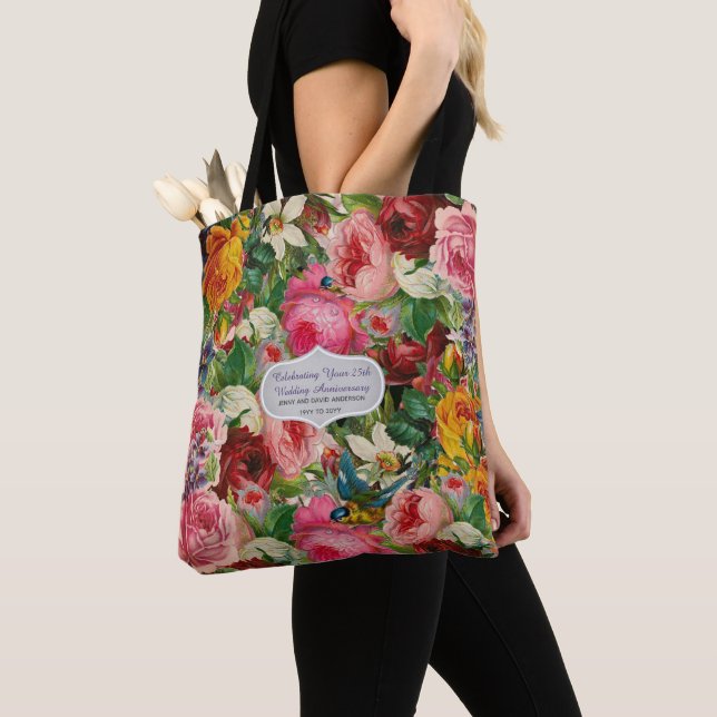Vintage Rose TASCHE Personalisiert EDIT TEXT (Von Nahem)