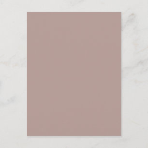 Vintage Rose Taupe Rosa Erdtonvorlage Farbe Postkarte
