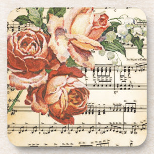 Vintage Rose Trio & Music Untersetzer