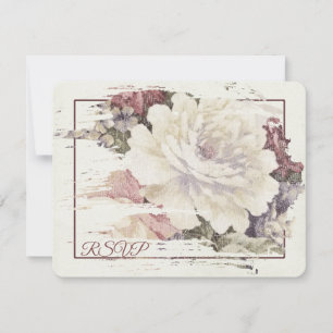 Vintage Rose UAWG RSVP Karte