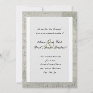 Vintage Rose und Einladung zur Hochzeit