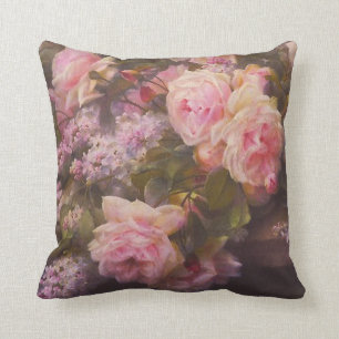 Vintage Rose und Lilacs Kissen