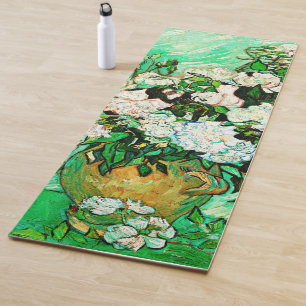 Vintage Rose von Vincent Van Gogh (1890) Yogamatte