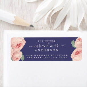 Vintage Rose Zukunft Frau Wedding Rücksendeadresse