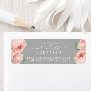 Vintage Rose Zukunft Frau Wedding Rücksendeadresse