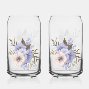 Vintage-Rosen-Blumenkunst Retro-Botanische Blum Dosenglas