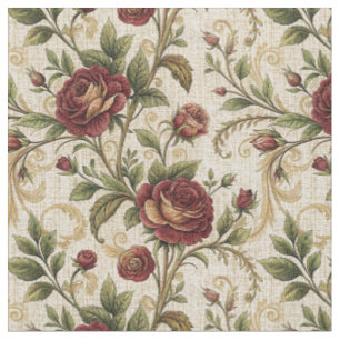 Vintage-Rosen-Blumenmuster - Blumen-Design Stoff