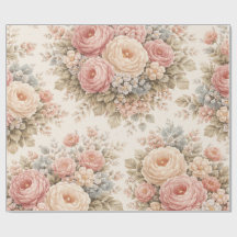 Vintage-Rosen-Blumenmuster | Elegantes Pastell