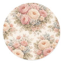Vintage-Rosen-Blumenmuster | Elegantes Pastell