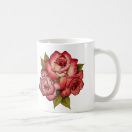 Vintage Rosen-Blumenstrauß-Tasse Tasse