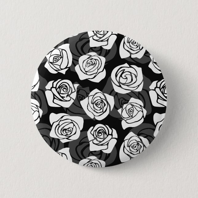 Vintage Rosen Button (Vorderseite)
