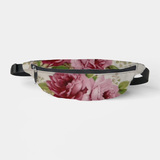 Vintage-Rosen-Eleganz  Bauchtasche (Vorderseite)