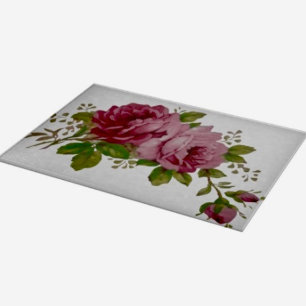 Vintage-Rosen-Eleganz  Schneidebrett