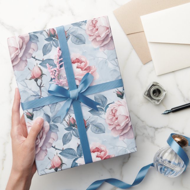 Vintage Rosen Geschenkpapier (Schenken)