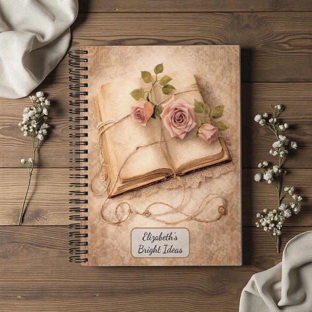 Vintage-Rosen-Journal Notizbuch (Von Creator hochgeladen)