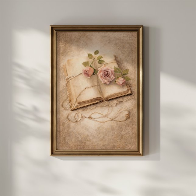 Vintage-Rosen-Journal  Poster (Von Creator hochgeladen)