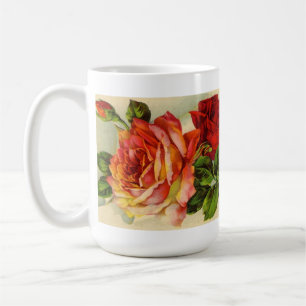 Vintage Rosen-Kaffee-Tasse Tasse