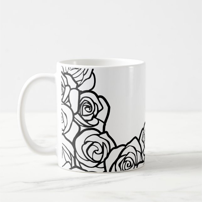 Vintage Rosen Kaffeetasse (Links)