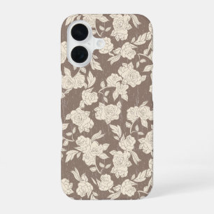 Vintage-Rosen-Linienkunst-Handyhülle iPhone 16 Hülle