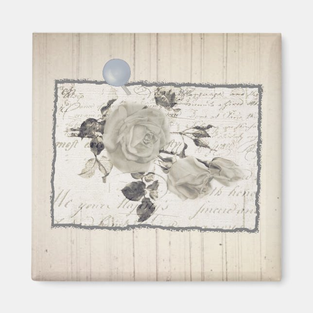 Vintage Rosen Magnet (Vorne)