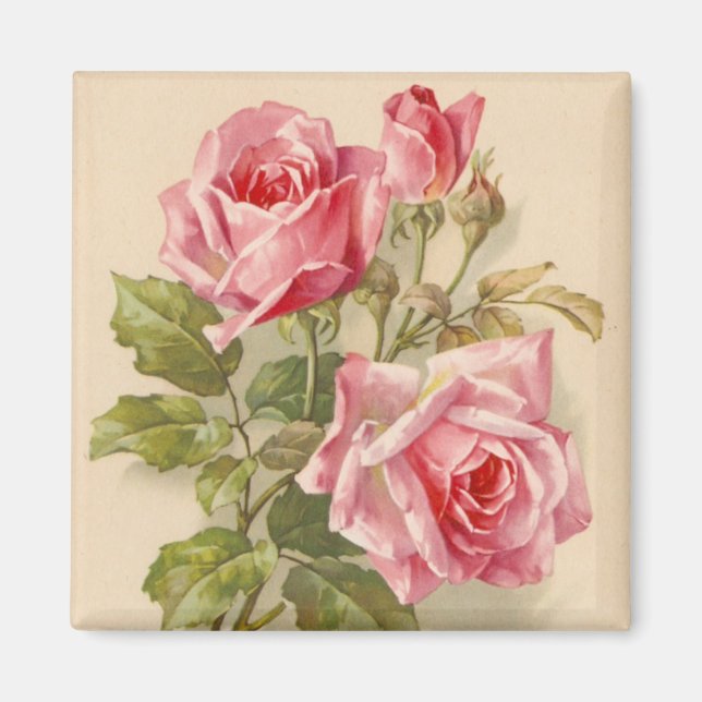 Vintage Rosen Magnet (Vorne)