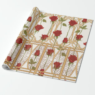 Vintage-Rosen nahtloses Muster, Hintergrund in der Geschenkpapier