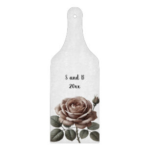 Vintage-Rosen-Personalized  Schneidebrett