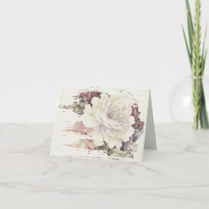 Vintage-Rosen-Tapeten-Design-Notizkarte Karte
