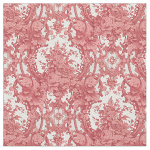 Vintage Rosen und Blattmuster Stoff