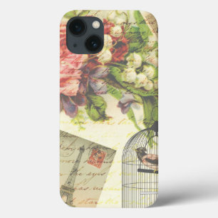 Vintage Rosen und eingesperrter Vogel Case-Mate iPhone Hülle