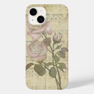 Vintage Rosen und Musikcore Case-Mate iPhone Hülle
