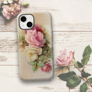 Vintage Rosen, weiß und rosa iPhone 8 Plus/7 Plus Hülle