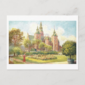 Vintage Rosenborg, Copenhagen, Denmark Postkarte